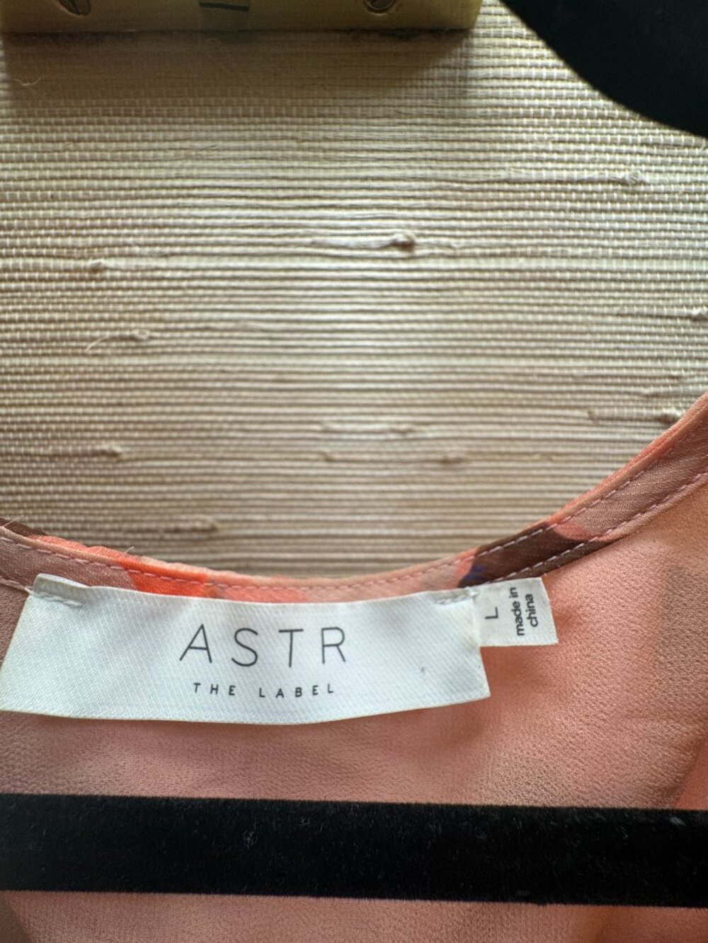 ASTR The Label: Lively Dress - Pink Blue Cutout Maxi Long Sleeve Size L - Picture 6 of 7